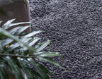 Unique Loom Davos Shag Collection Area Rug - Solid (7' 10" x 11' Rectangle, Peppercorn)
