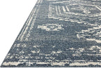 Loloi Magnolia Home by Joanna Gaines Gigi Collection GIG-03 Denim/Ivory 2'-7" x 4' Accent Rug