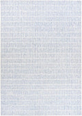 Hand-Tufted 100% Wool Area Rug – Unique Modern Geometric Grid Pattern, Soft Plush Textured Carpet for Living Room, Bedroom, Dining Room & Entryway (Blue, 6' x 9')