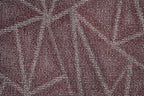 Furnish my Place Geometrical Pattern Indoor/Outdoor Refine Burgundy Abstract Area Rug, Home Decor Mat, Contemporary Rug for Living Room, Made in USA -2' x 3' Rectangle