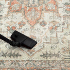 Keen Home Design 2x7 Rug - Machine Washable Runner Rug with Non-Slip Backing, Ideal for Hallway, Entryway, Kitchen, Laundry Room - Vintage, Easy Clean, Durable, Low Pile - (2'6" x 7')