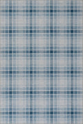 Dash & Albert Andri Plaid Blue Machine Washable Rug, 2 X 3 Feet, Blue/White Plaid Pattern