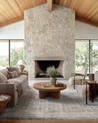 Loloi Amber Lewis Alie Collection ALE-04 Sky/Stone 2'-7'' x 7'-9'', .13'' Pile Height, Runner Rug