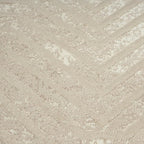 Abani Terra Cream 4' x 6' Area Rug for Living Room, Bedroom - Geometric Lines Pattern - Durable & Easy to Clean