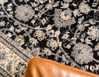 Unique Loom Sialk Hill Collection Area Rug - Washington (7' 1" x 10' Rectangle Black/Gray)