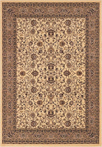 Unique Loom Sialk Hill Collection Area Rug - Washington (10' x 14' Rectangle Ivory/Black)
