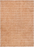 Hand-Tufted 100% Wool Area Rug – Unique Modern Geometric Grid Pattern, Soft Plush Textured Carpet for Living Room, Bedroom, Dining Room & Entryway (Gold, 6' x 8')