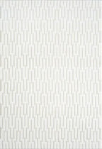 Abani Neutral Cream Area Rug for Living Room, Bedroom - Geometric Pattern - 2' x 3' - Durable & Easy to Clean