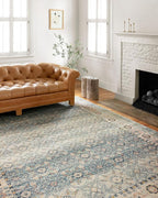 Loloi Jocelyn Collection JOC-04 Sky/Multi 2'-3" x 7'-6" .38" Thick Runner Rug