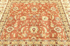 Unique Loom Voyage Collection Traditional Oriental Classic Intricate Design Area Rug (6' 0 x 6' 0 Square, Terracotta/Ivory)