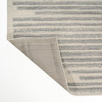 JONATHAN Y Khalil Modern Berber Stripe Cream/Gray Indoor Area Rug, 8x10, Contemporary, Bohemian, Easy-Cleaning for Living Room, Bedroom, Kitchen, Pet Friendly, Non-Shedding (MOH207C-8)