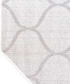 Rugs.com Lattice Frieze Collection Rug – 5' Octagon Ivory Medium Rug Perfect for Living Rooms, Kitchens, Entryways