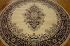 Unique Loom Reza Collection Traditional Persian Style Area Rug, 8' 0" x 8' 0", Ivory/Brown