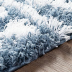 Livabliss Hapsburg Moroccan Shag Area Rug, 7'10" x 10'2", Denim