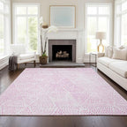 Addison Rugs Chantille ACN591 Pink 10' x 14' Indoor Outdoor Area Rug, Easy Clean, Machine Washable, Non Shedding, Bedroom, Living Room, Dining Room, Kitchen, Patio Rug