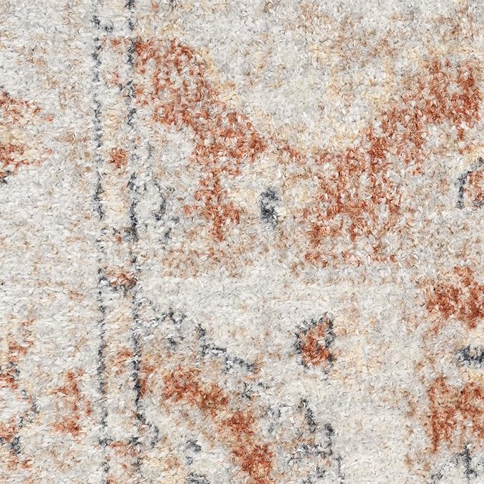 Nourison Home Astra Machine Washable Traditional Gold/Multicolor 2'2" x 10' Area Rug, Easy Cleaning, Non Shedding, Bed Room, Living Room, Dining Room, Kitchen (2x10)