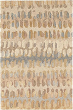 Dash and Albert Paint Chip Wool Area Rug - 2.5' x 8' Runner Neutral Graphic Hand Micro Hooked Accent Rug - Durable, High Traffic Areas Hallway, Bedroom, Stairs