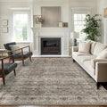 6x9 Washable Rug for Living Room Large Vintage Distressed Bedroom Rug Low Pile Non-Slip Soft Boho Carpets for Bedroom Dining Room Home Office Indoor Nursery Antique/Moss