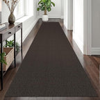 EARTHALL Long Runner Rug 3x12 Ft Washable Runners for Hallways Cotton Non Slip Entryway Runner Braided Kitchen Runner Indoor Outdoor Carpet Runners for Entryway, Hall, Foyers, Taupe/Coffee