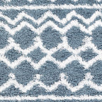 Livabliss Hapsburg Moroccan Shag Area Rug, 5'3" x 7'3", Denim