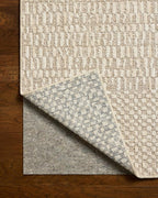 Loloi Amber Lewis Bexley Collection BEX-01 Natural/Birch 2'-7" x 10'-0" Runner Rug Neutral, Textured, Living, Bedroom, Dining, Carpet