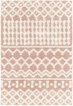 Livabliss Hapsburg Moroccan Shag Area Rug,7'10" x 10'3",Dusty Pink