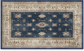 RUGGABLE Washable Vintage Area Rug – Verena Sapphire 3x5, Stain-Resistant, Non-Slip – Small Machine Washable Rugs for Living Room, Bedroom, Hallway, Entryway & Office–with Standard Pad