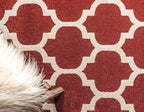Rugs.com Lattice Collection Rug – 9' x 12' Dark Terracotta Medium Rug Perfect for Living Rooms, Large Dining Rooms, Open Floorplans