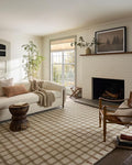 Loloi Magnolia Home by Joanna Gaines Waylon Collection WAY-02 Natural/Rust 3'-6" x 5'-6" Accent Rug