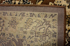 Unique Loom Sialk Hill Collection Area Rug - Washington (2' 7" x 10' Runner Brown/Black)