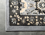 Unique Loom Espahan Collection Area Rug - Cape Cod (4' 1" x 6' 1" Rectangle, Dark Gray/ Black)