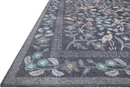 Loloi Rifle Paper Co. Maison Collection MAO-01 Nightingale Black 3'-9" x 5'-6", .19" Pile Height, Accent Rug
