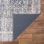 Bloom Rugs Washable Non-Slip 12 ft Runner - Tan/Blue/Green Traditional Runner for Entryway, Hallway, Bathroom, and Kitchen - Exact Size: 2.5' x 12'
