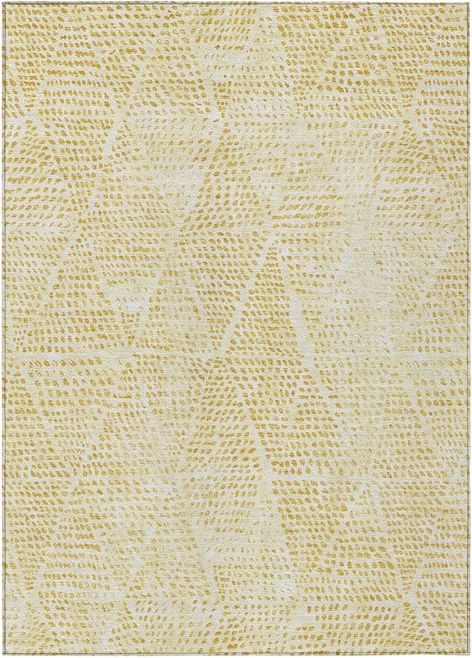 Addison Rugs Chantille ACN591 Wheat 3' x 5' Indoor Outdoor Area Rug, Easy Clean, Machine Washable, Non Shedding, Bedroom, Living Room, Dining Room, Kitchen, Patio Rug