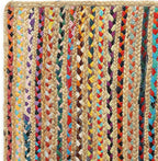 REDEARTH · Jute Cotton Chindi Area Rug - 4'x6' Rectangular Rug, Handwoven, Non-Shedding, Soft & Durable – Multi Tones for Home Décor in Living Room, Dining Room, Bedroom, Set of 2