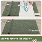 BEQHAUSE 2x3 Entryway Rug Indoor Door Mat Non-Slip Washable, Hallway Rugs Absorbent & Stain Resistant Hall Carpet Runner Rugs for Entryway, Front Door Floor Mats Laundry Room Rugs for Entry, Green