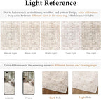 HUGEAR 2x3 Entryway Area Rug Vintage Beige Small Rug Machine Washable Door Mat Neutral Floral Low Pile Carpet Vacuumable Thin Throw Rug Entrance Kitchen Bathroom Bedroom Non Slip Lightweight