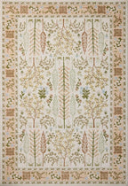 Loloi Rifle Paper Co. Canopy Collection CNP-01 Cream 3'-9" x 5'-9" Accent Rug
