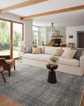 Loloi Angela Rose Ember Collection EMB-09 Denim/Charcoal 2'-7" x 7'-6" Runner Rug