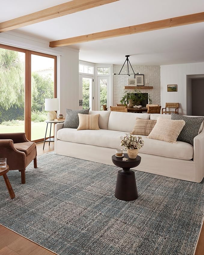 Loloi Angela Rose Ember Collection EMB-09 Denim/Charcoal 7'-10" x 10' Area Rug