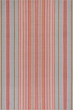 Dash & Albert Jamaica Stripe Multi Machine Washable Rug, 9.5 X 13.5 Feet, Blue/White Stripe Pattern