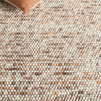 SAFAVIEH Natura Collection Runner Rug - 2'3" x 8', Dark Brown & Beige, Handmade Wool Blend, Textured Design, Ideal for Hallway, Bedroom, Foyer (NAT620E)
