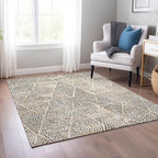 Addison Rugs Chantille ACN591 Beige 5' x 7'6" Indoor Outdoor Area Rug, Easy Clean, Machine Washable, Non Shedding, Bedroom, Living Room, Dining Room, Kitchen, Patio Rug