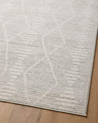 Loloi Kamala Collection KAM-02 Ivory/Silver 2'-3" x 3'-10" Accent Rug