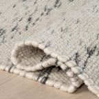 Rugs USA Santa Ynez Ivory/Grey, 5' x 8', Handmade, Marled, Wool & Cotton, Soft and Cozy, High Traffic, Stain Resistant, Easy Clean, Durable Area Rug for Bedroom, Living Room, Dining, Den, Foyer