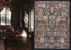 RUGSURE Washable Area Rugs - Perfect for Living Room, Bedroom, Kids Room, Nursery - Stain & Water Resistant Non-Slip, Pet & Child Friendly, Vintage Tribal Area Rugs (Rust, 3' x 5 ')