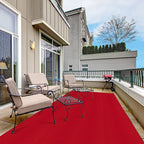 Ottomanson 3'11" x 41' Hallway Runner with Scraper Pile - Extra Durable Non-Slip Rug Mat for Indoor & Outdoor Use - Ideal for Kitchen, Entryway & Garage - High-Traffic Carpet, Red