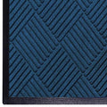 WaterHog Diamond | Commercial-Grade Entrance Mat with Rubber Border – Indoor/Outdoor, Quick Drying, Stain Resistant Door Mat (Navy, 3' x 5')