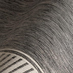 Nuloom Asha Grey/Ivory, 6'7" x 9', Casual, Striped Border, Soft and Cozy, High Traffic, Stain Resistant, Easy Clean, Durable Area Rug for Indoor/Outdoor Patio, Deck, Porch, Garden, Courtyard