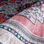 Fame Rugs Turkish Rug. Washable Vintage Oriental Antique Inspired Traditional Doormat Small Modern Area Rugs Luxury Entryway Entry Bedroom Bathroom Kitchen (399TN, 9' x 12')